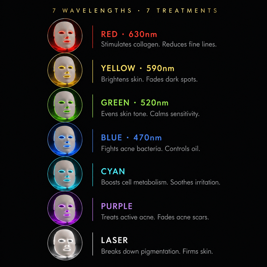 AuraLift LED Mask™ – 2-in-1 LED Light Therapy for Face & Neck Rejuvenation