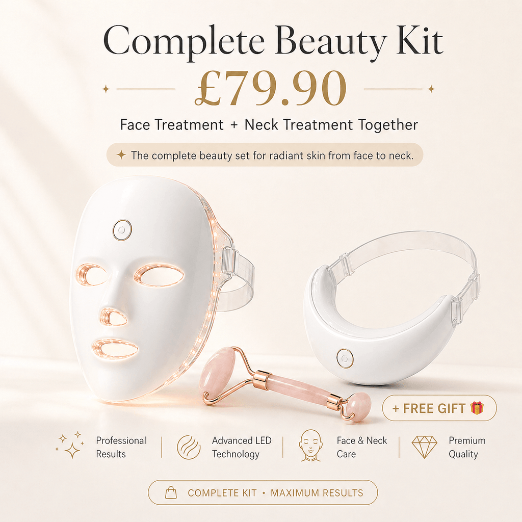 AuraLift LED Mask™ – 2-in-1 LED Light Therapy for Face & Neck Rejuvenation