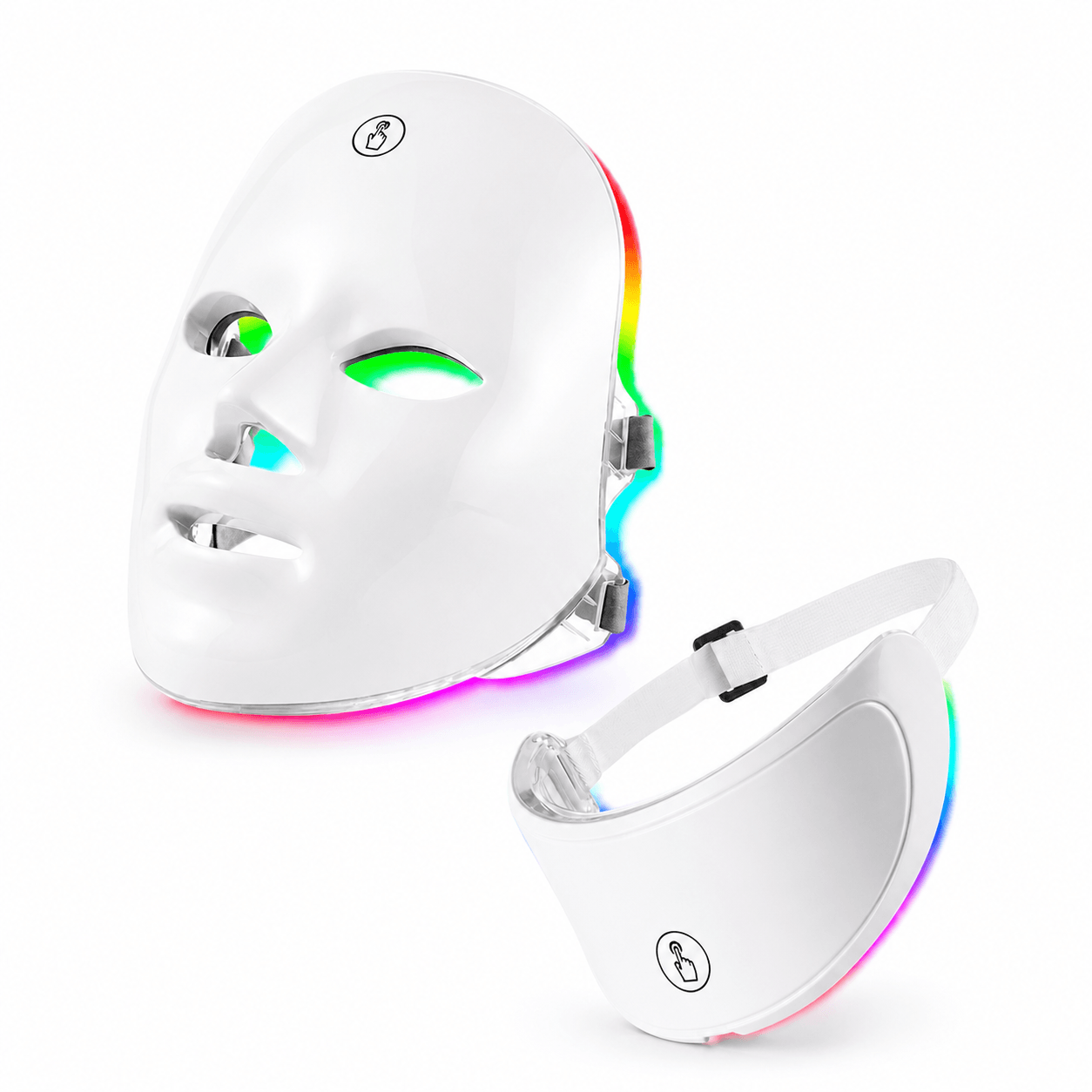 AuraLift LED Mask – 2 in 1 LED Light Therapy for Face & Neck Rejuvenation