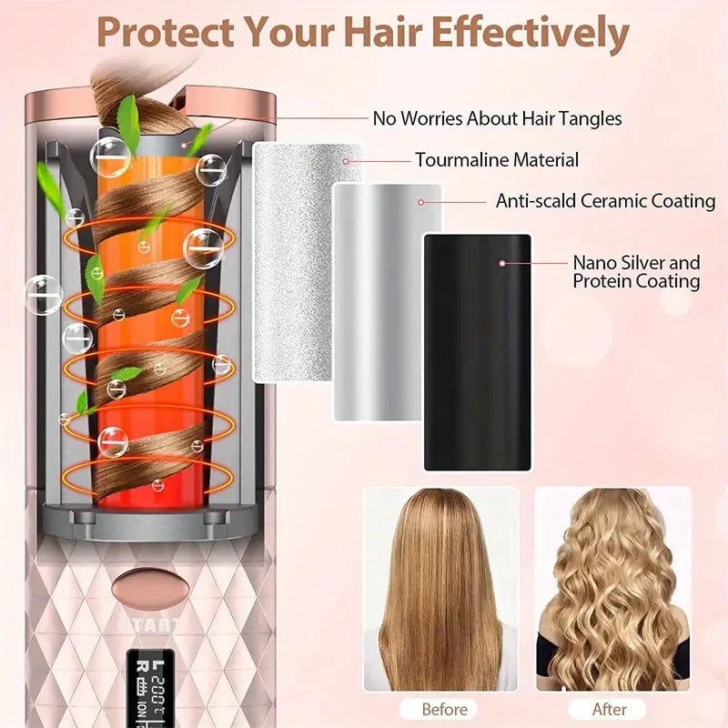 Cordless Auto Curler